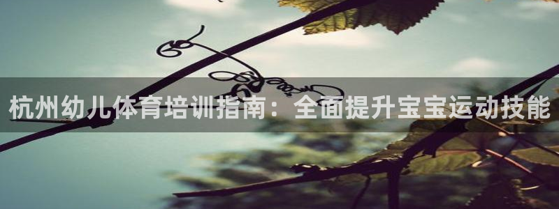 尊龙人生就是博：杭州幼儿体育培训指南：全面提升宝宝运